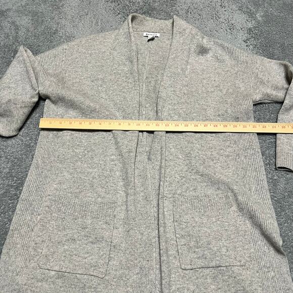 ATHLETA Spirit Wool Cashmere Wrap Cardigan Sweater Womens Gray Medium - Picture 4 of 9